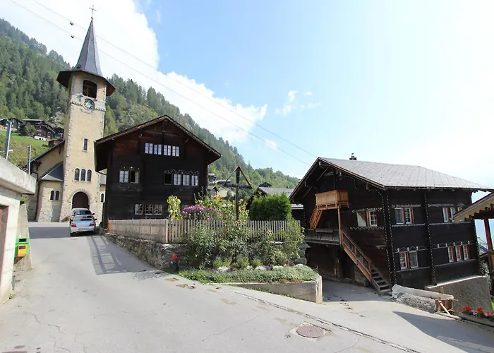 Wooden In Near The Aletsch Arena