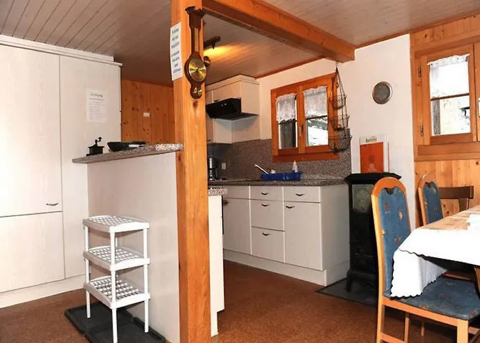 Wooden In Near The Aletsch Arena